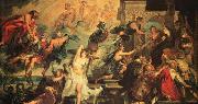 RUBENS, Pieter Pauwel The Apotheosis of Henry IV and the Proclamation of the Regency of Marie de Medicis on May oil painting reproduction